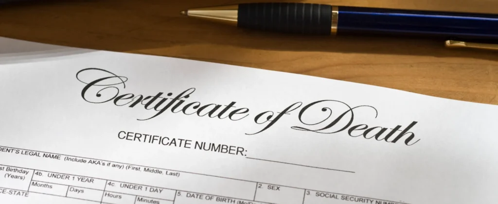 Certificato di morte